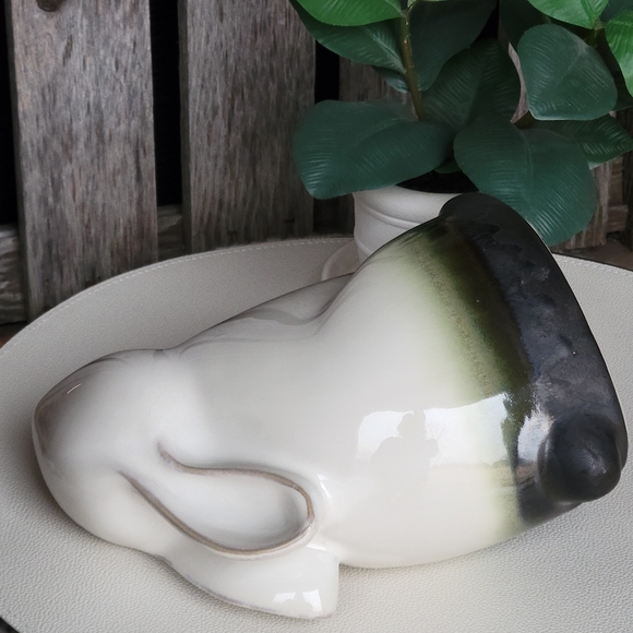 PIER 1 Ceramic Bunny Figurine in White and Black - Picture 11 of 12